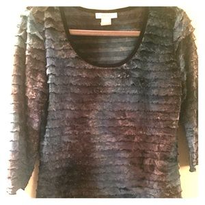 Dress Barn Ruffled Blouse